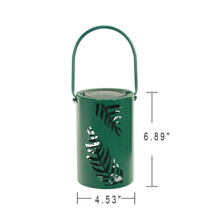 Solar Waterproof Iron Hollow Leaf Design LED Outdoor Decorative Light-xinru