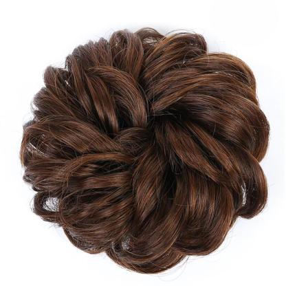 Natural Look Synthetic Messy Hair Bun Scrunchie Extension-xinru