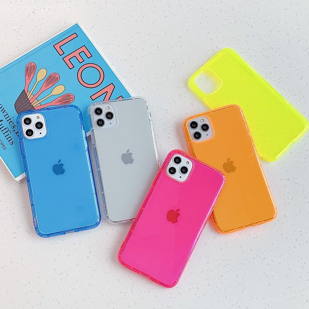 Shockproof Transparent Neon Case-xinru