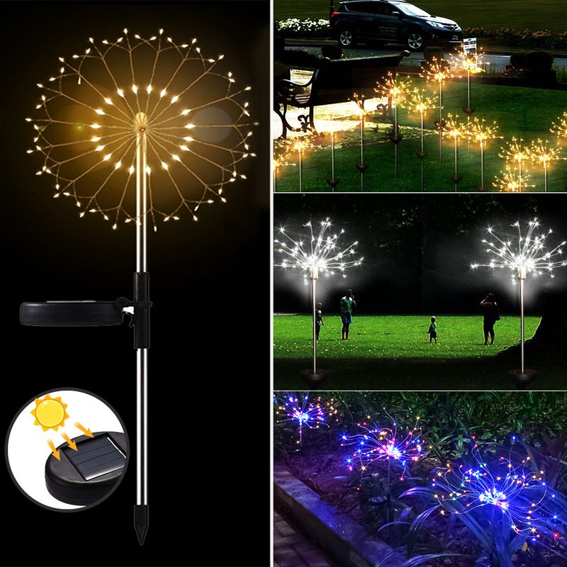 LED Solar Grass Ball Dandelion Waterproof Lawn Light-xinru