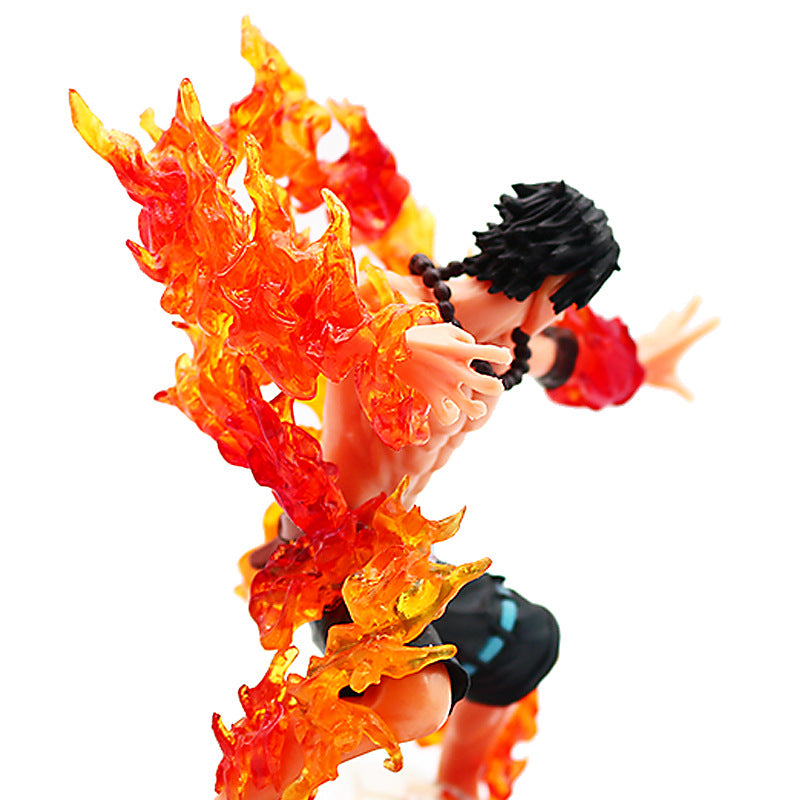 Anime One Piece Portgas璺疍璺?Ace PVC Action Figure Collectible Figurine Toy Gift-xinru