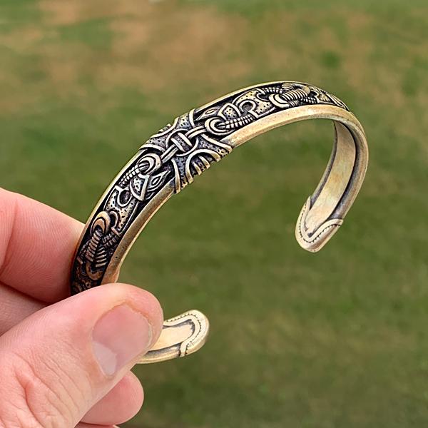 Nordic Bangle - Bronze or Sterling Silver-xinru shop