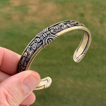 Nordic Bangle - Bronze or Sterling Silver-xinru shop