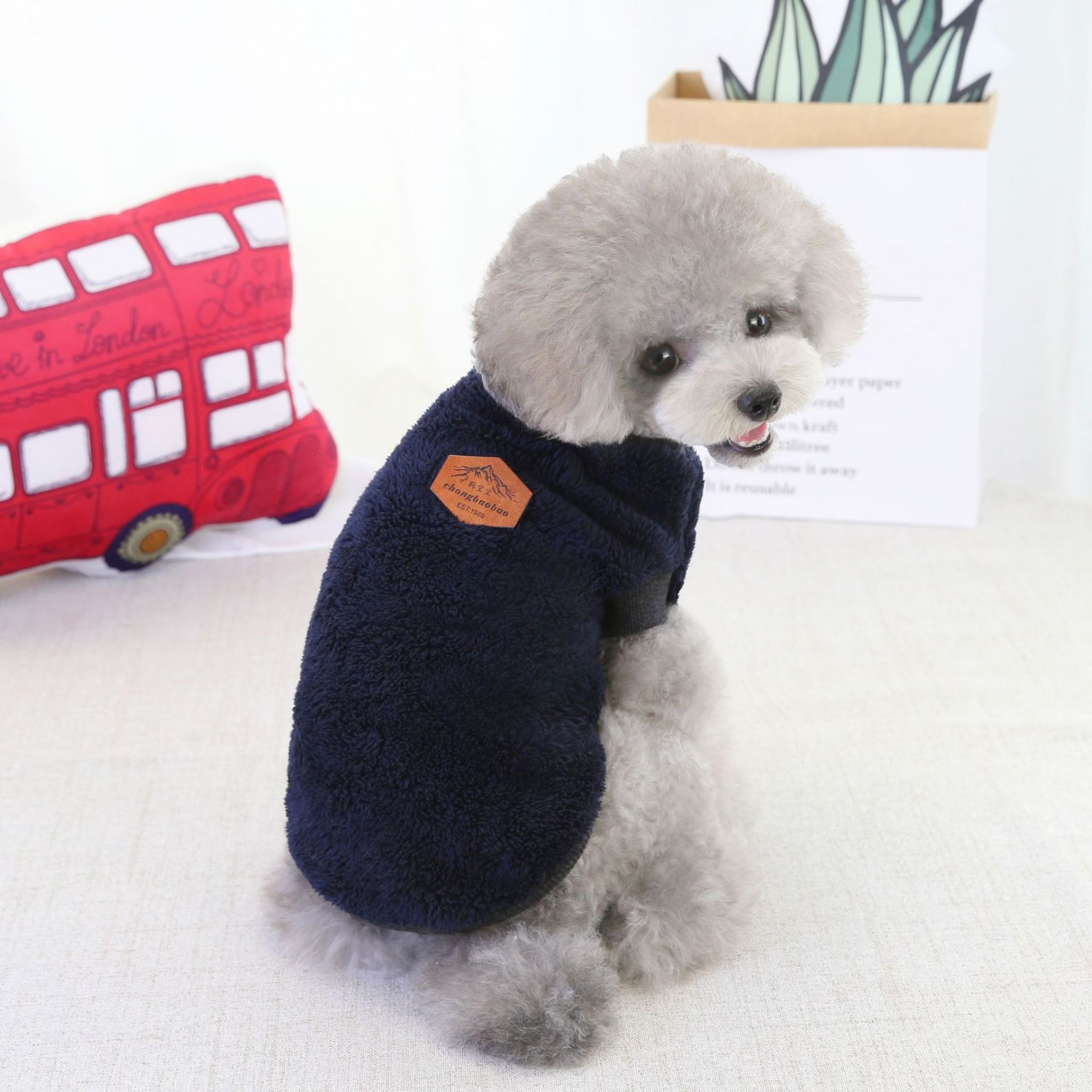 Fleece Warm Sweater for Small and Medium Dog-xinru