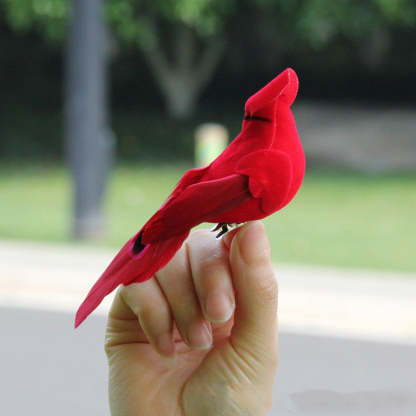 Artificial Fake Parrot Feather Bird Parrot Garden Home Decor Yard Lawn Ornament-xinru