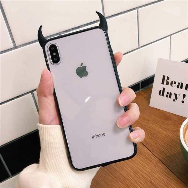 Cute Devil Horn Case-xinru