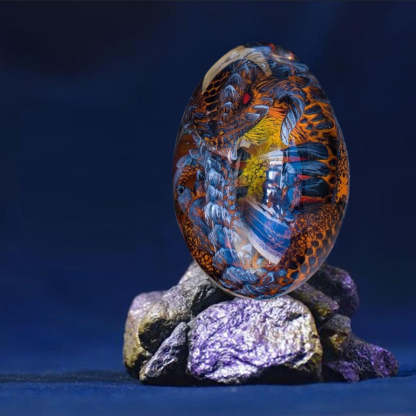 Baby Dragon Lava Dragon Egg Resin Statue Dinosaur Egg-xinru