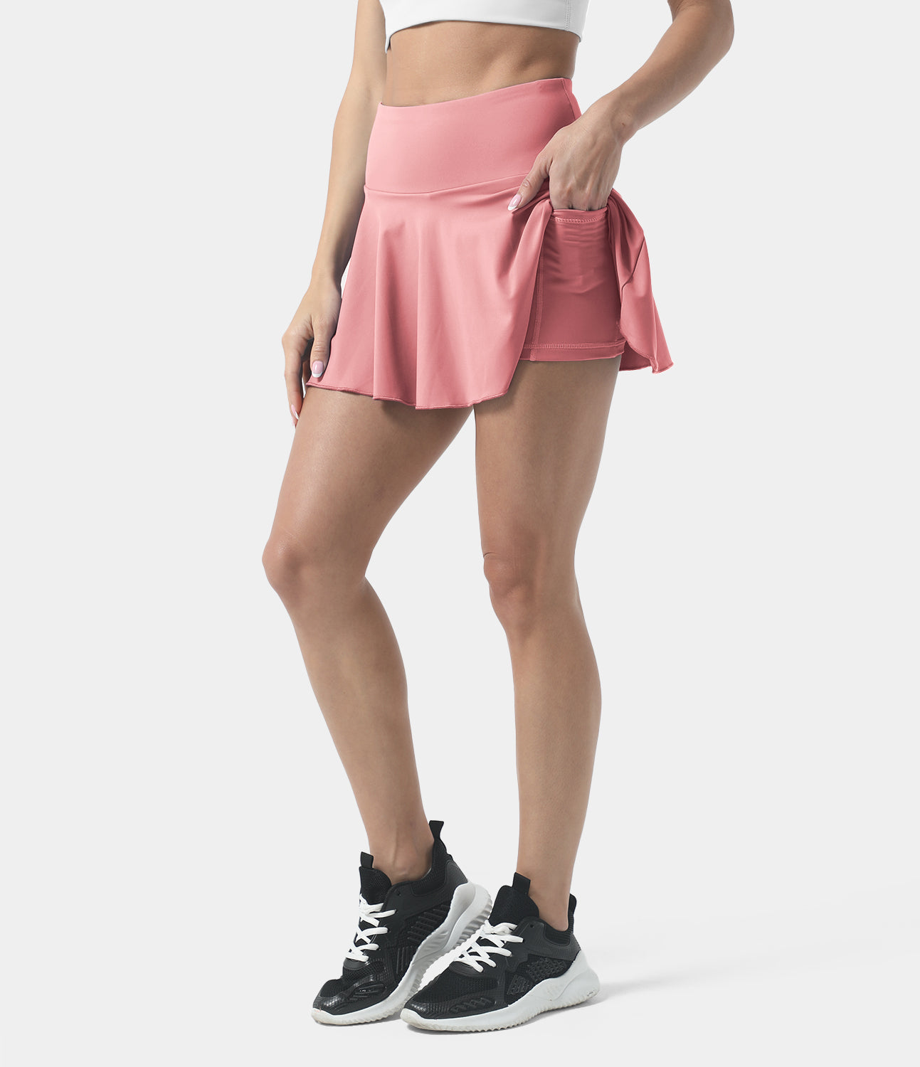 Women's Athletic High Waisted Tennis Skirts With Pockets-xinru shop