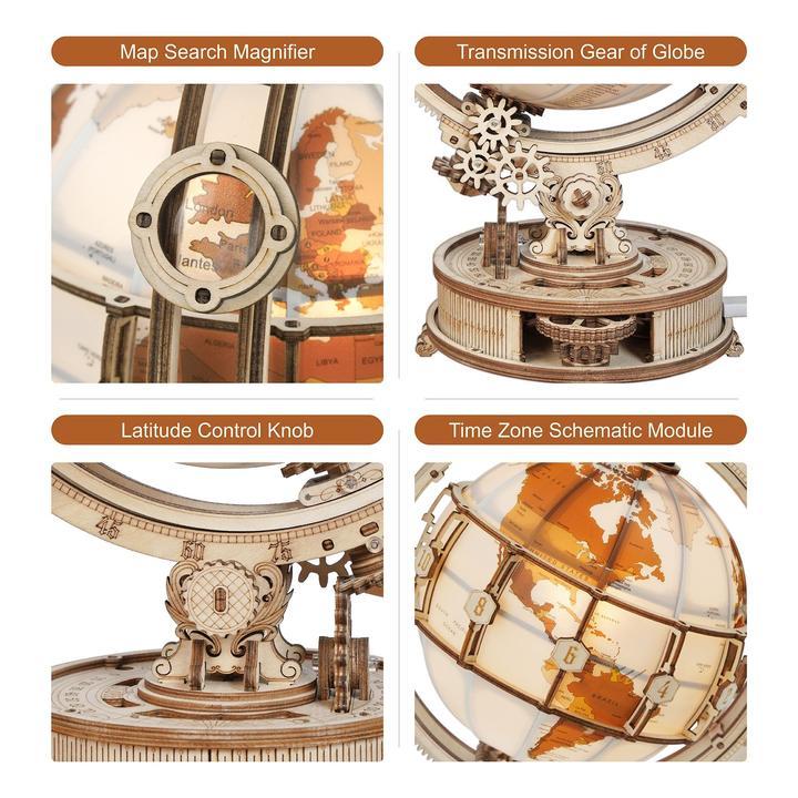 Luminous 3D Puzzle Globe-xinru shop