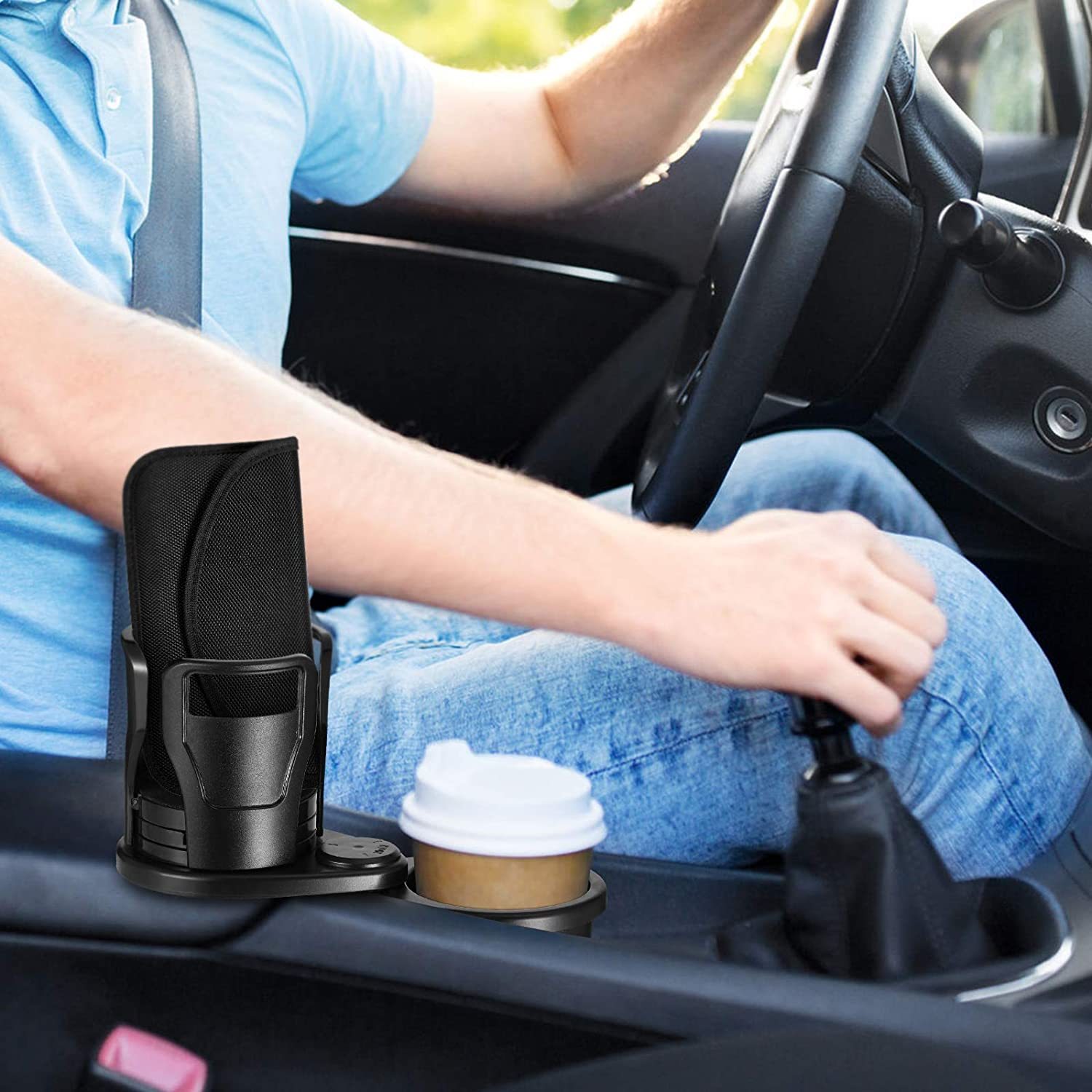 Smart Multifunction Car Rotating 2 In 1 Cup Holder-xinru