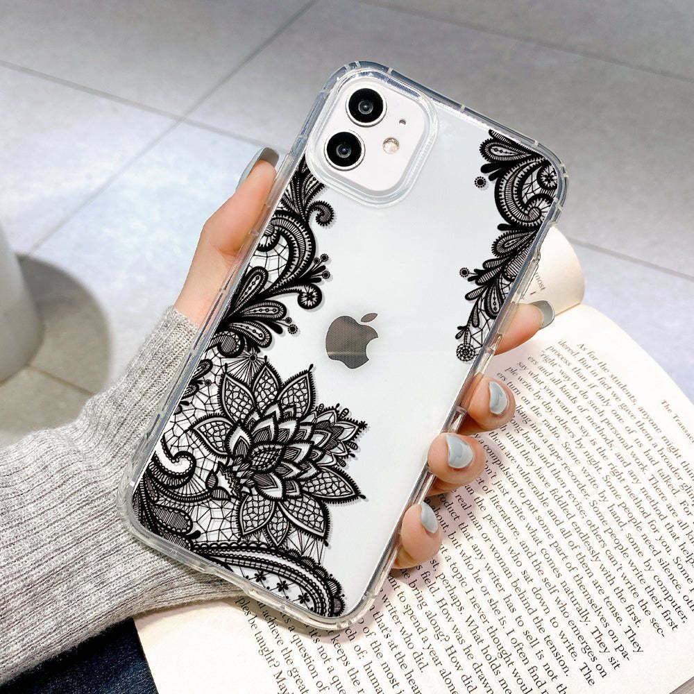 Clear Lace Flower Case-xinru