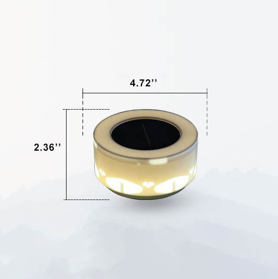 Solar Flower Pattern LED Outdoor Wall Patio Lawn Decorative Light-xinru