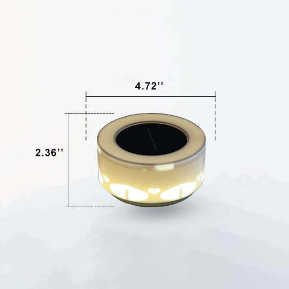 Solar Flower Pattern LED Outdoor Wall Patio Lawn Decorative Light-xinru