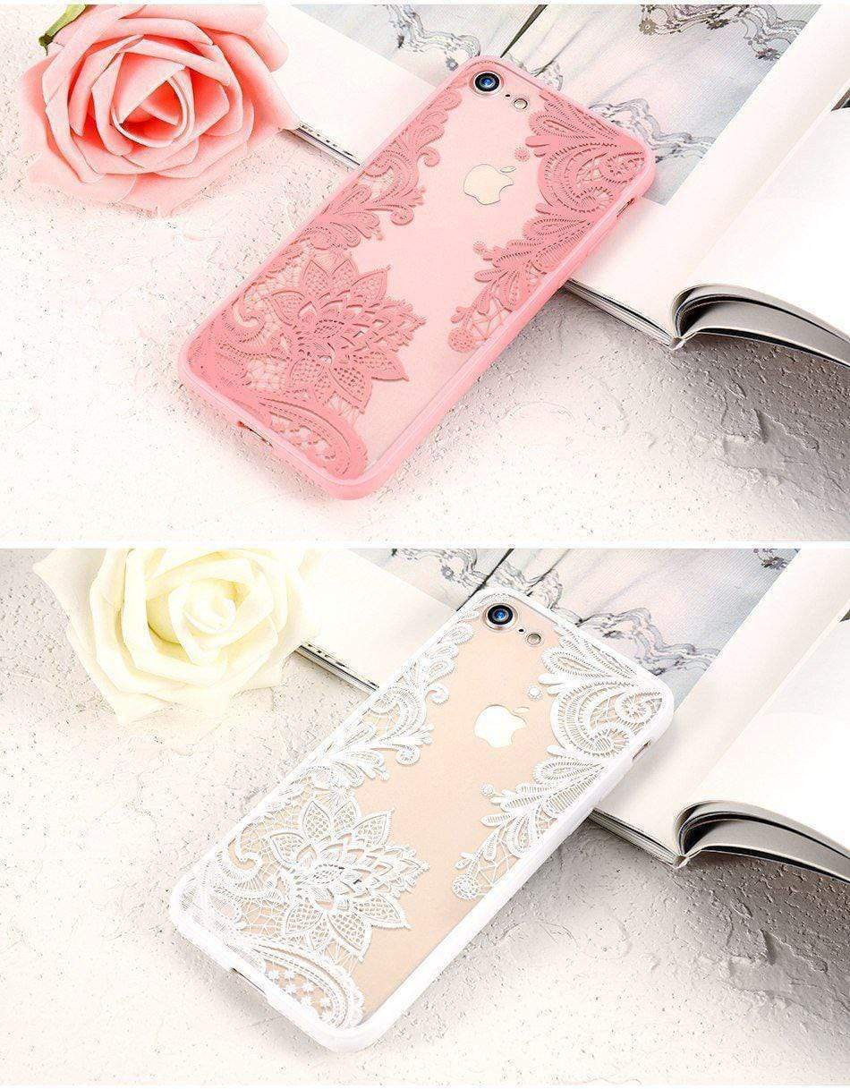 Luxury Lace Flower Case-xinru