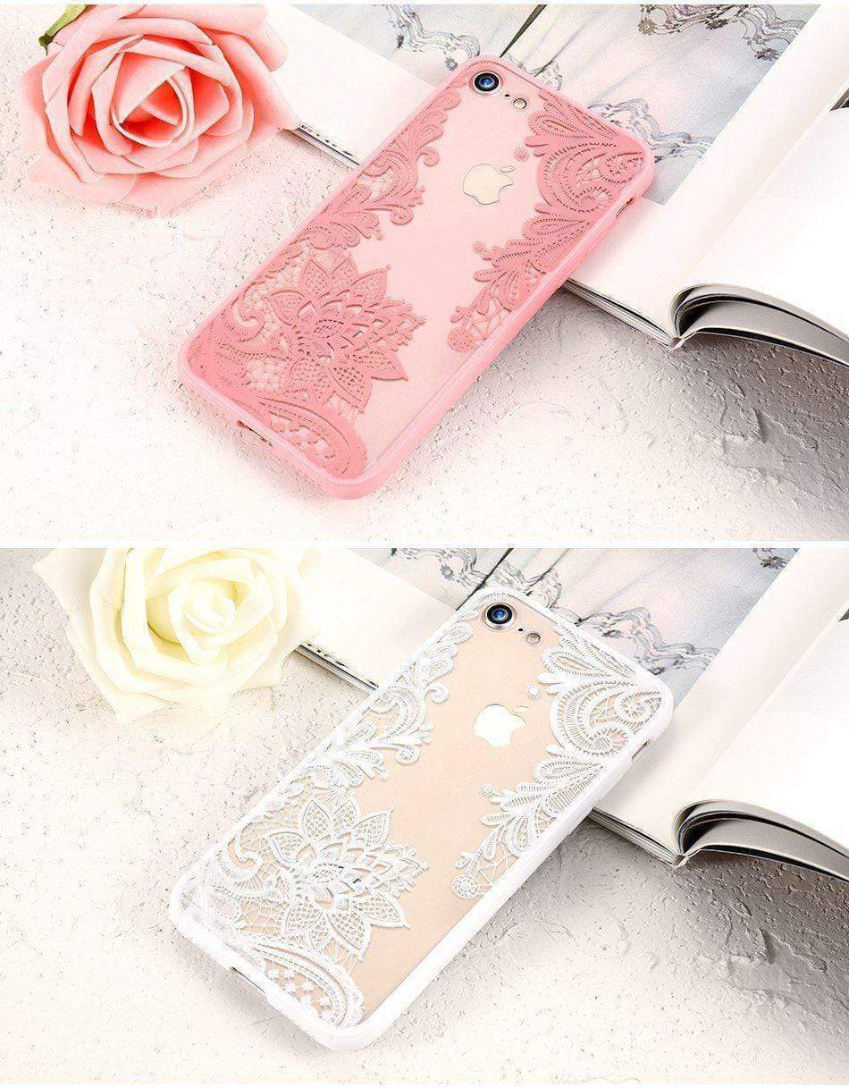Luxury Lace Flower Case-xinru
