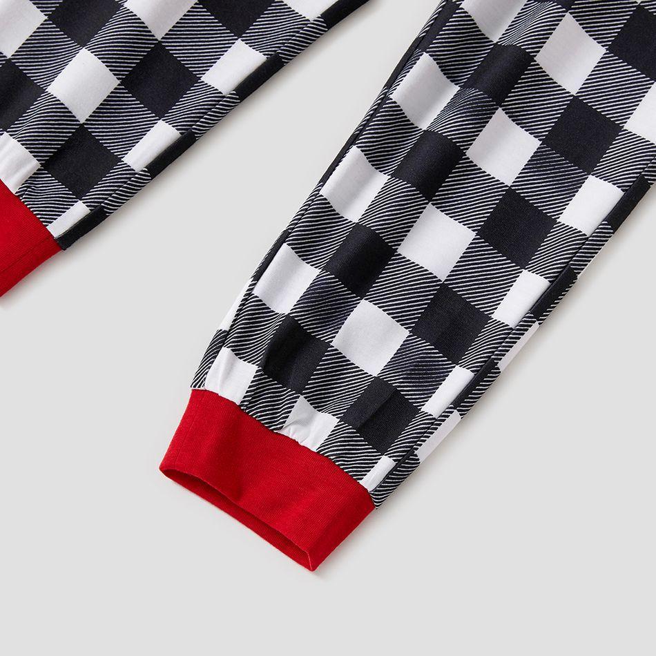 Plus Size Christmas Snowman Face and Letter Print Family Matching Long-sleeve Pajamas Sets-xinru shop