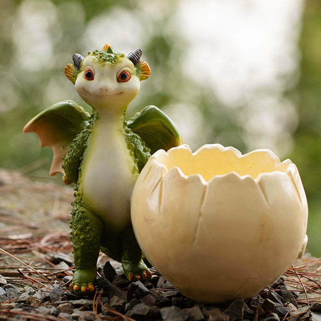 Creative Cute Cartoon Little Dinosaur Flower Pot Resin Simulation Animal Decoration-xinru