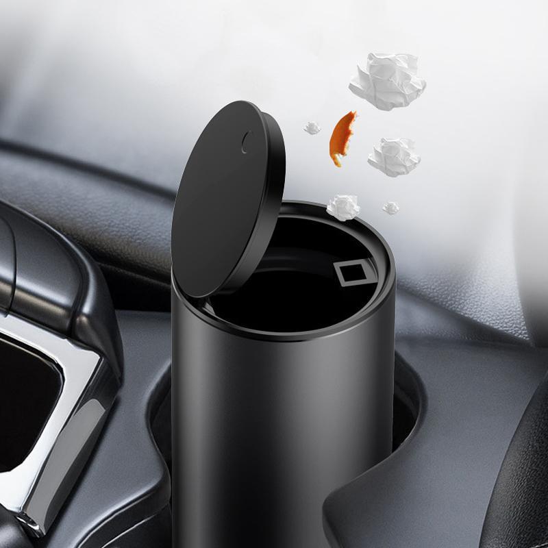 Car Trash Bin Alloy Garbage Can-xinru