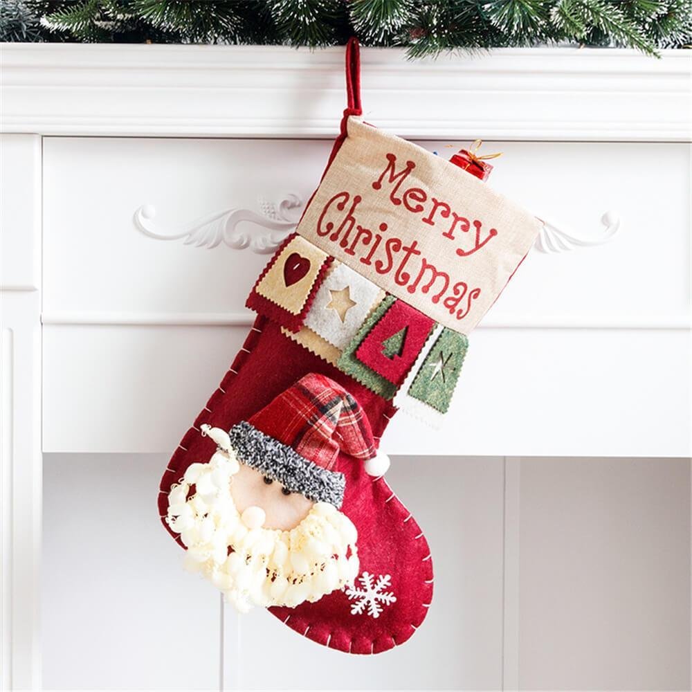 Christmas Stocking Large Candy Bags Christmas Decorations-xinru shop