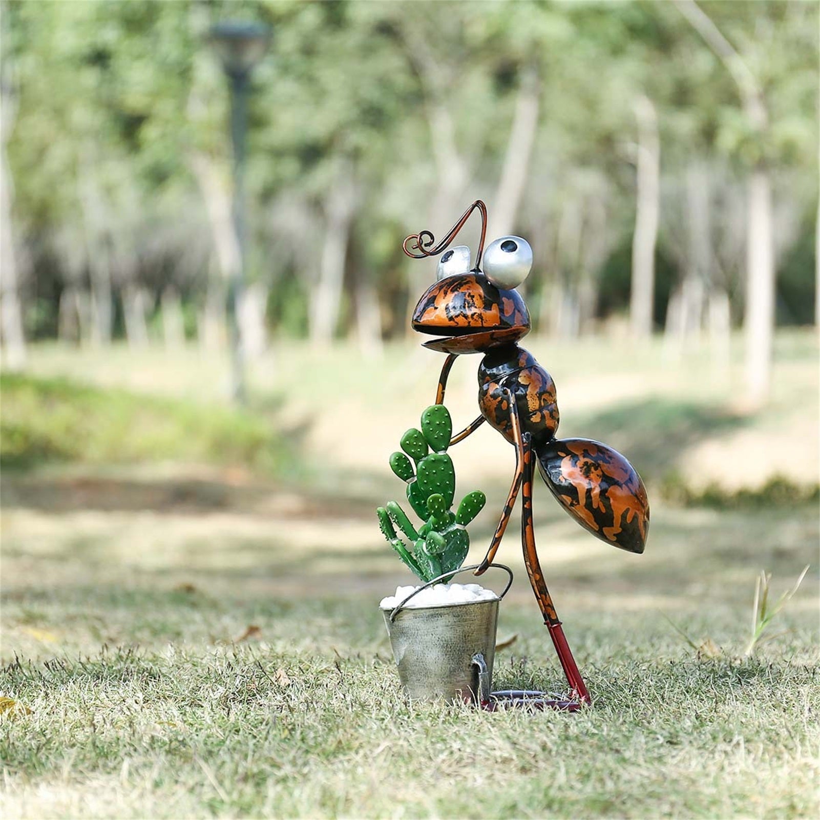 Metal Ant Garden Decorative Sculpture Outdoor Statue-xinru