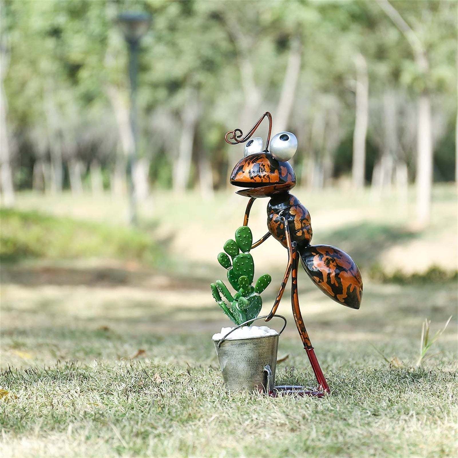 Metal Ant Garden Decorative Sculpture Outdoor Statue-xinru