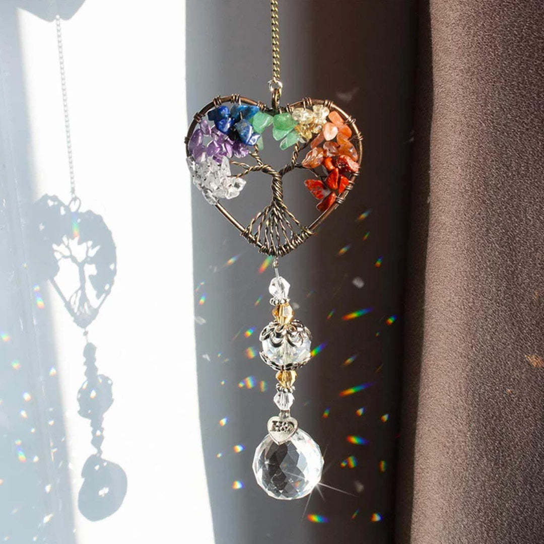 Suncatcher Diy Tree Of Life Pendant Love Sun Catcher Pendant-xinru