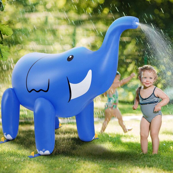 Giant Elephant Inflatable Sprinkler Kids Summer Swimming Party Toy-xinru