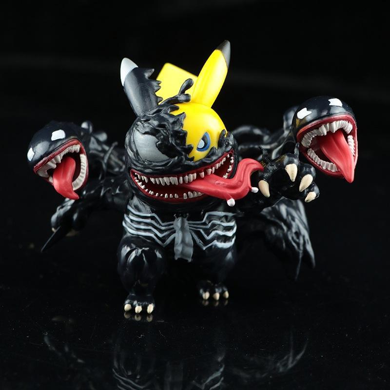 Venom Pikachu Action Figure Model Toy Holiday Gifts-xinru