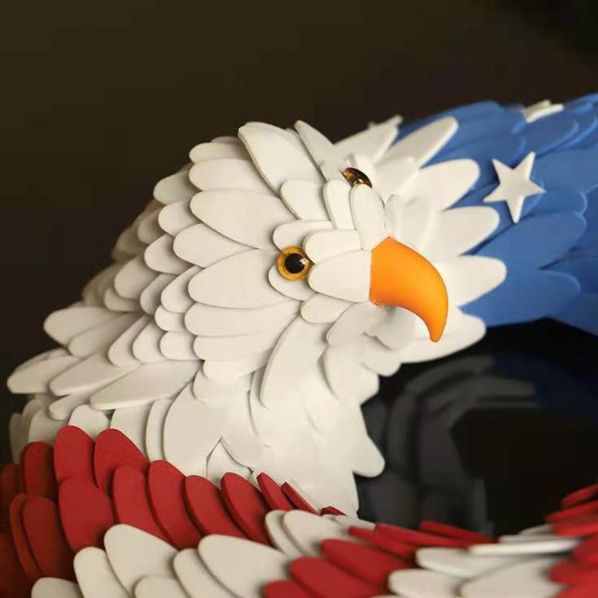 Independence Day Eagle Patriotic Wreath-xinru
