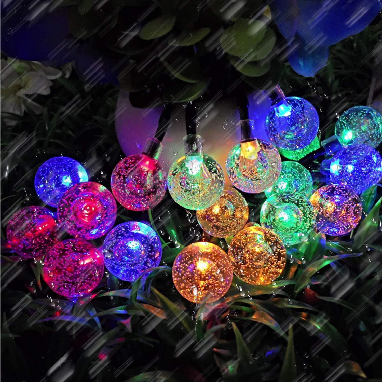 30 LED Solar Bubble Beads Patio String Lights-xinru shop