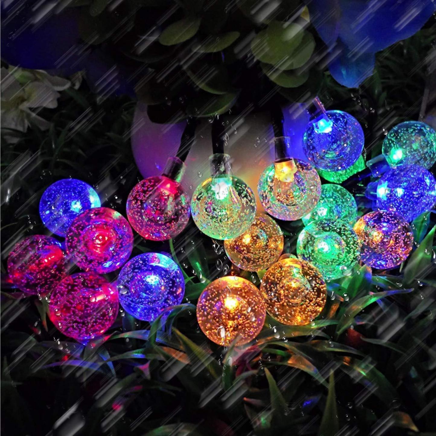 30 LED Solar Bubble Beads Patio String Lights-xinru shop