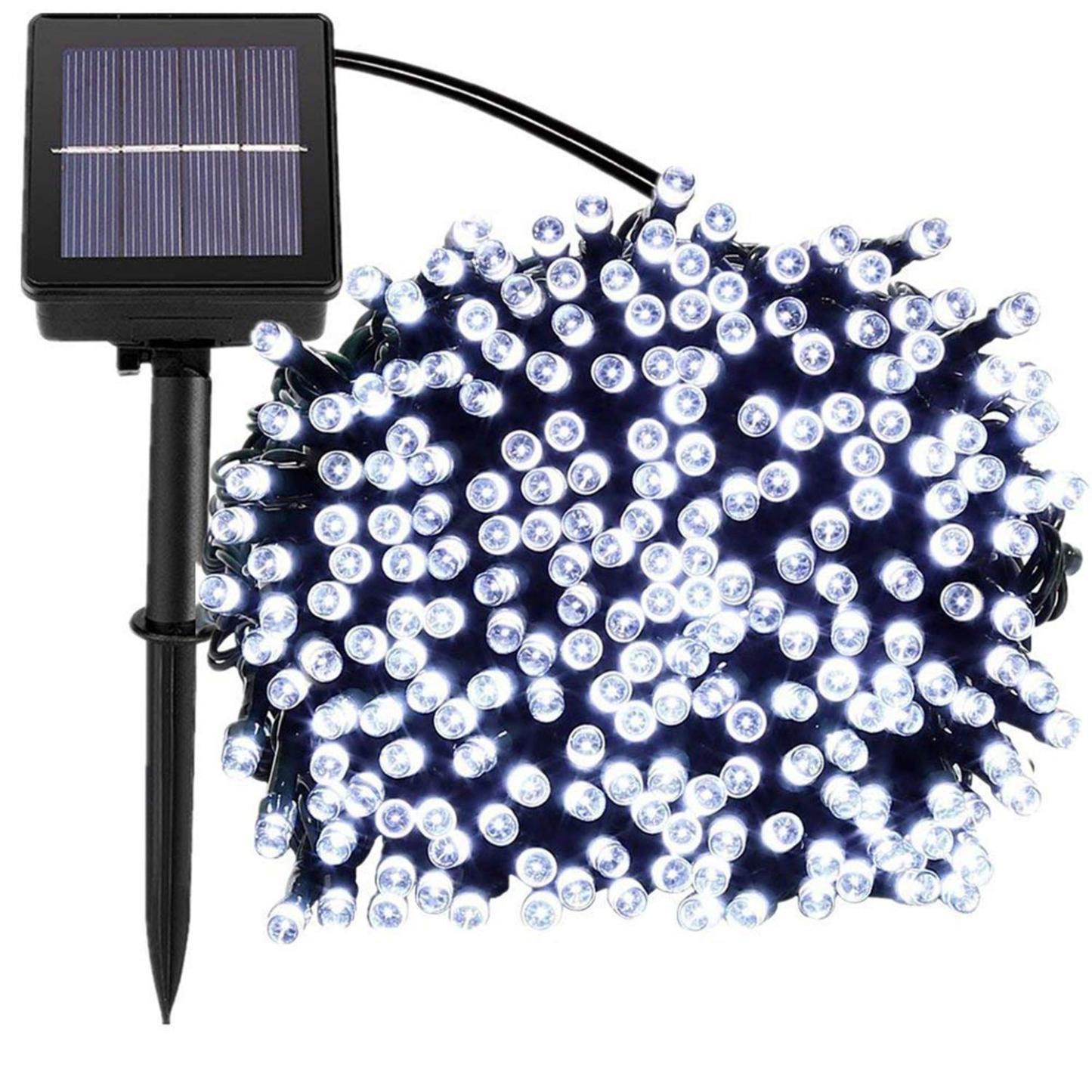 Outdoor Decorative Solar 100-LED Fairy String Lights With Ground Stake-xinru