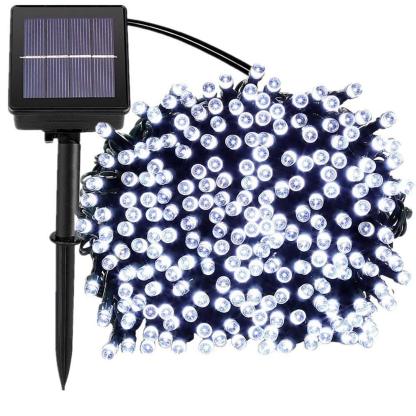 Outdoor Decorative Solar 100-LED Fairy String Lights With Ground Stake-xinru