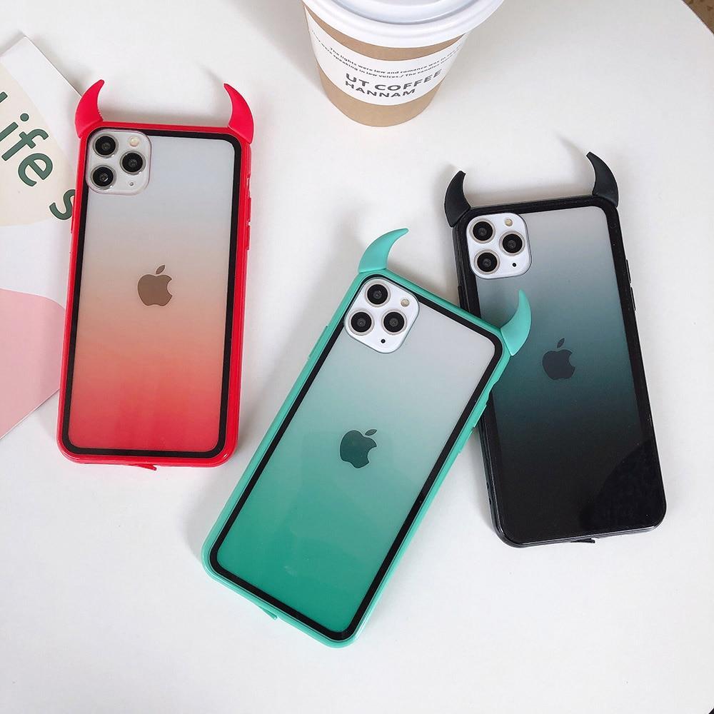 Gradient Devil Horn Case-xinru