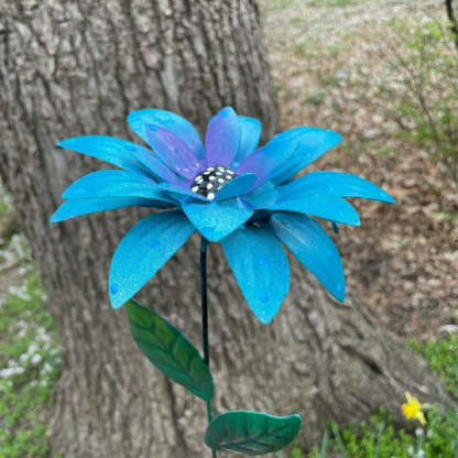 Waterproof  Metal Color Flowers Garden Stakes-xinru