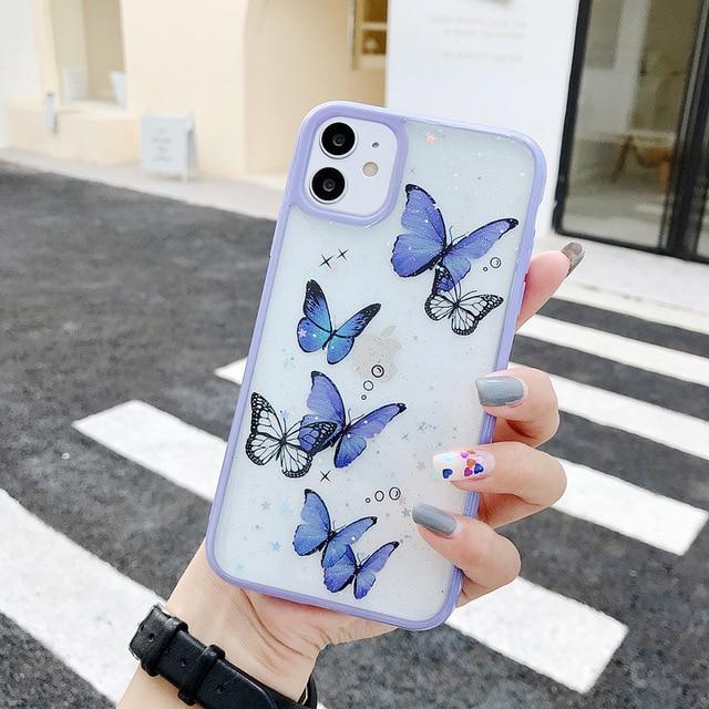 Butterfly Glitter Case-xinru