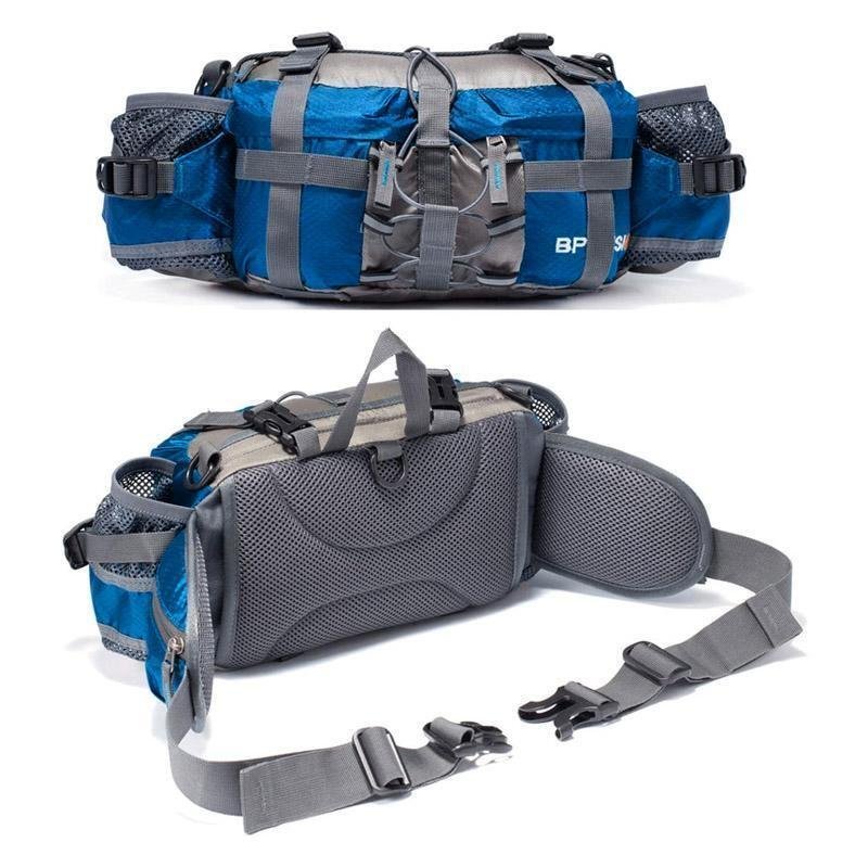 Water-Resistant Outdoor Mountaineering Waist Pack With Water Bottle Holder-xinru