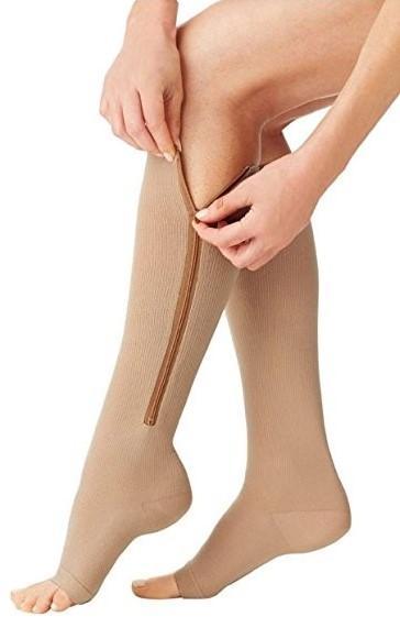 Zipper Compression Socks - Zip Up Support Stockings ~ Easy to Wear!-xinru