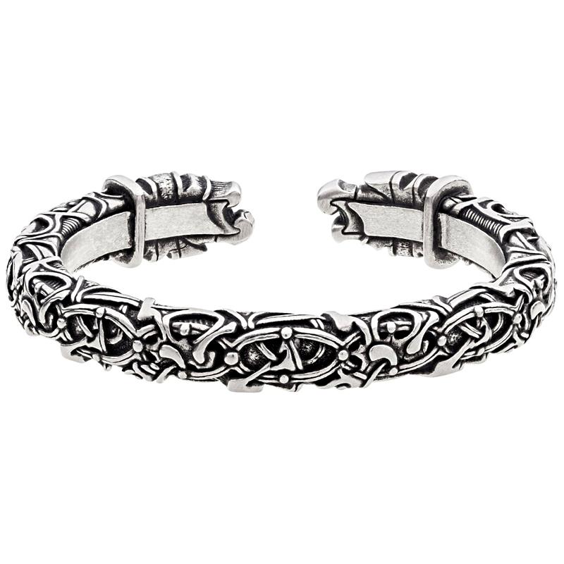 Oseberg Arm Ring - Pewter or Sterling Silver-xinru shop