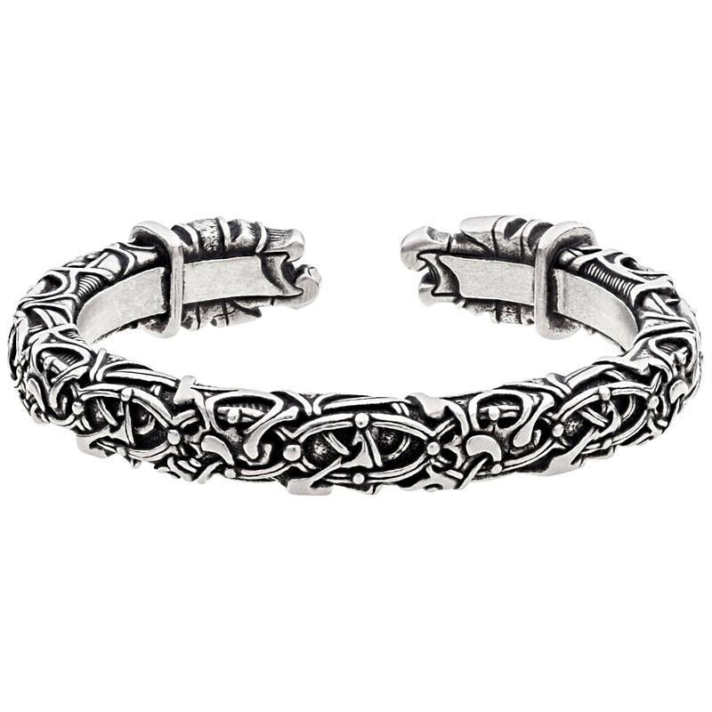 Oseberg Arm Ring - Pewter or Sterling Silver-xinru shop