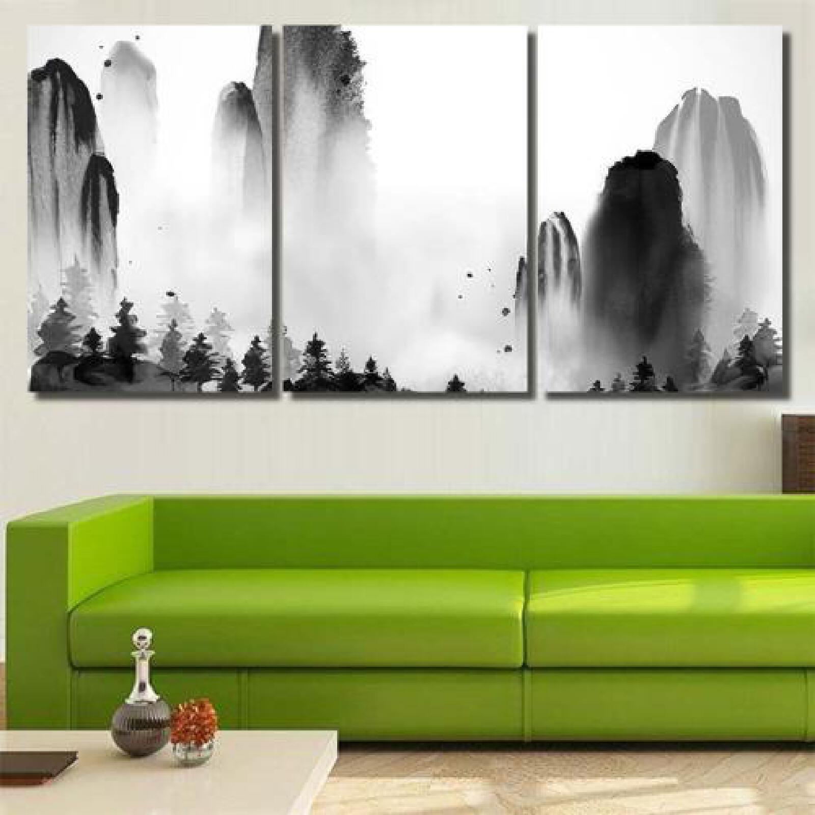 Wild Forest Trees High Mountains Fog-xinru shop