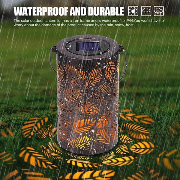 Solar Leaf Pattern Lantern Light-xinru shop
