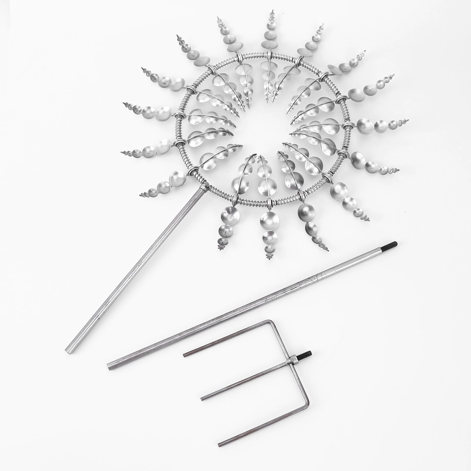 Wind Powered Kinetic Magic Metal Windmill Garden Decoration-xinru shop