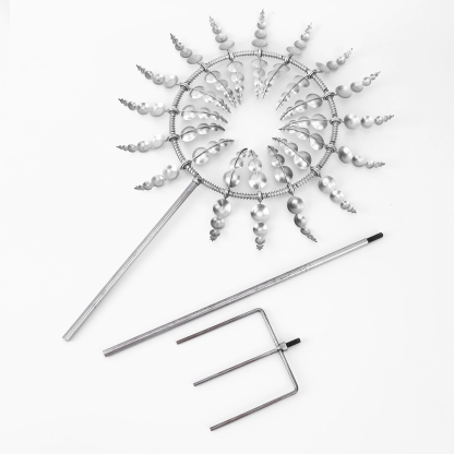 Wind Powered Kinetic Magic Metal Windmill Garden Decoration-xinru shop