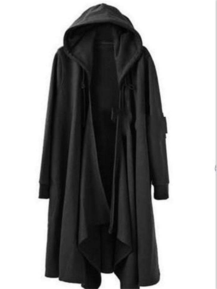 Men's Casual Cape Street Fashion Hip Hop Hooded Windbreaker-xinru