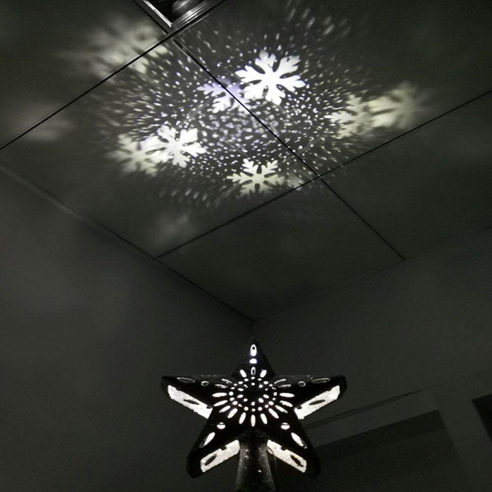 3D Hollow Gold Silver Star Christmas Tree Topper-xinru shop