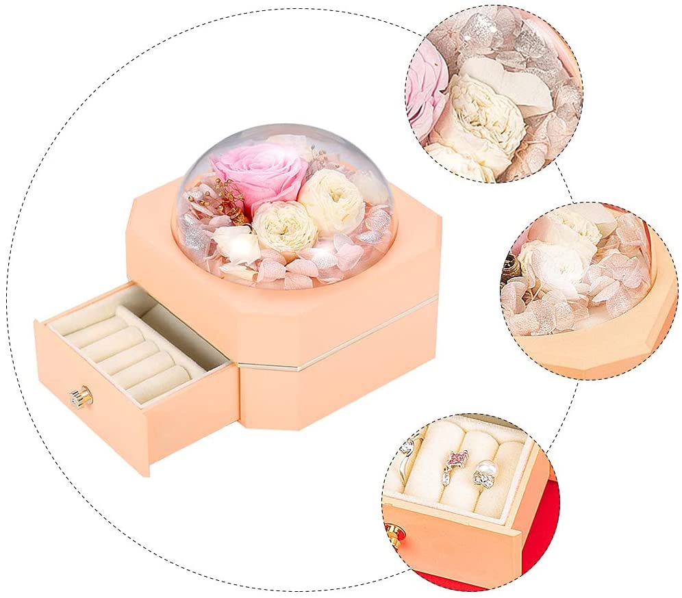 Mother's Day Romantic Gift Octagonal Single Layer Drawer Box-xinru