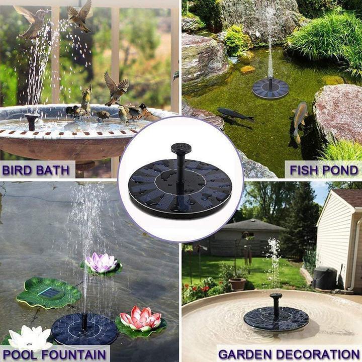 Solar Fountain Floating Fountain Pump For Bird Bath Garden-xinru