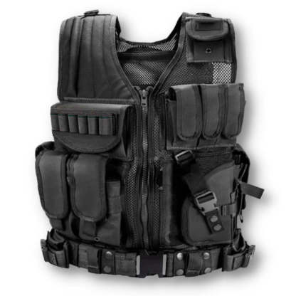 Tactical Vest Durable Mesh Vest with Detachable Belt-xinru shop
