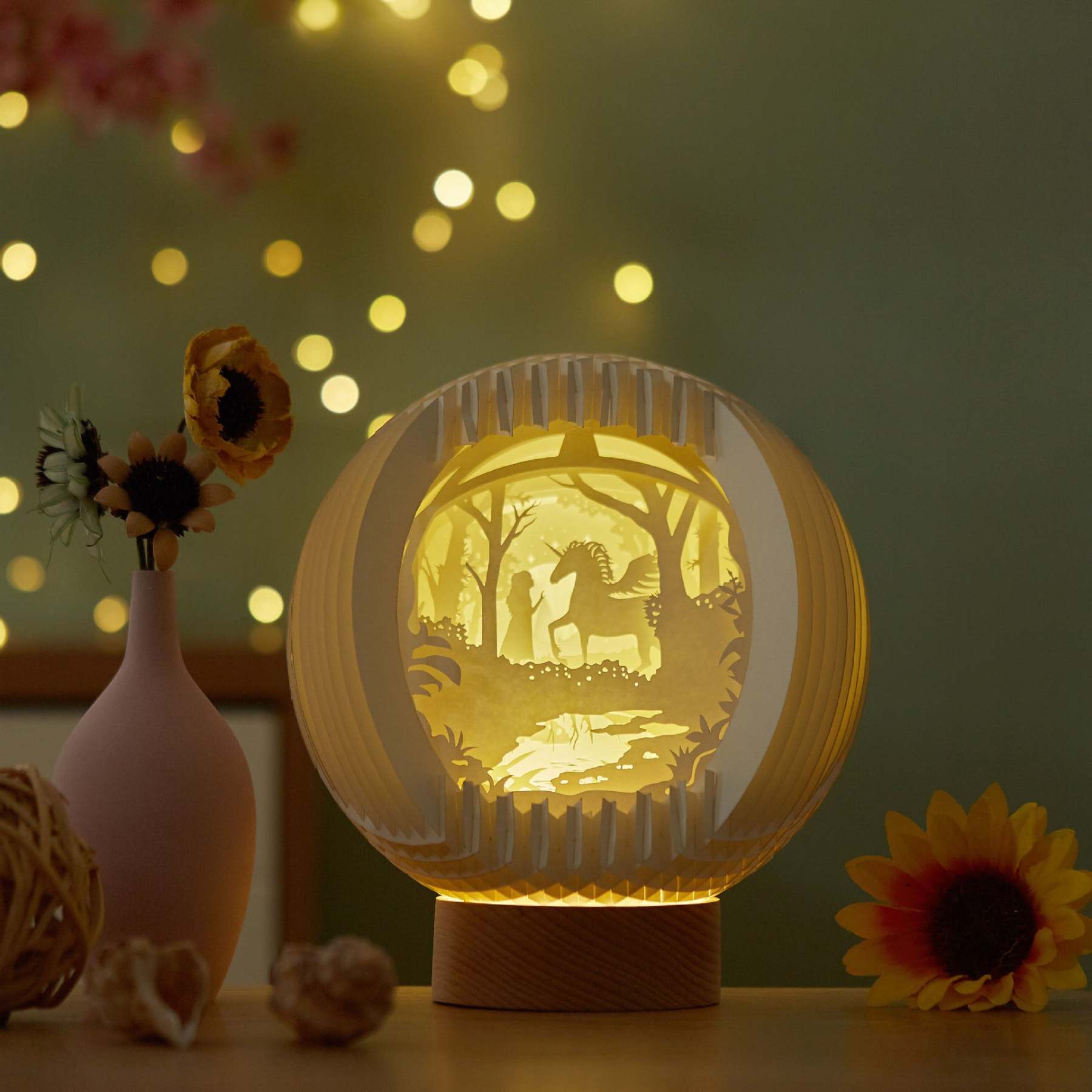 Paper Art Light And Shadow DIY Handmade Creative Paper Carving Lamp-xinru